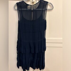 NWOT club Monaco navy tiered dress, size 4